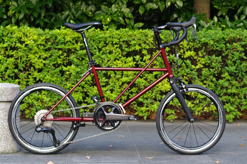 国産ハンドメイドフレーム　クロモリ製折り畳み自転車 TYRELL FCX SHIMANO ULTEGRA Di2（R8150）完成車